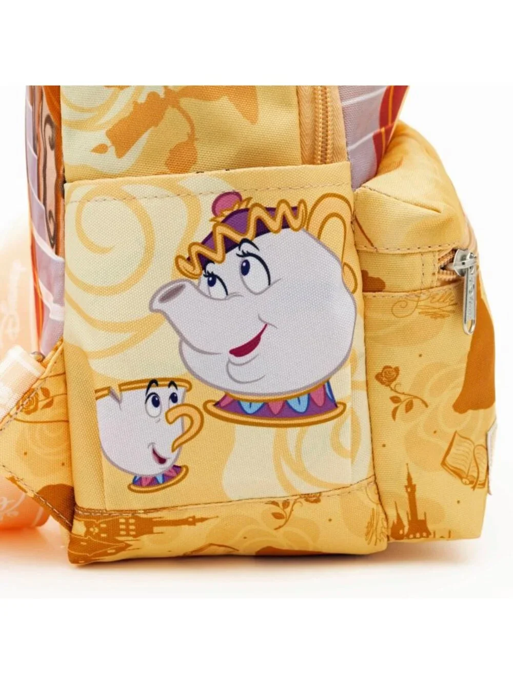 Beauty and the Beast Belle Mini Nylon Daypack - 13” Cute Backpack for Kids